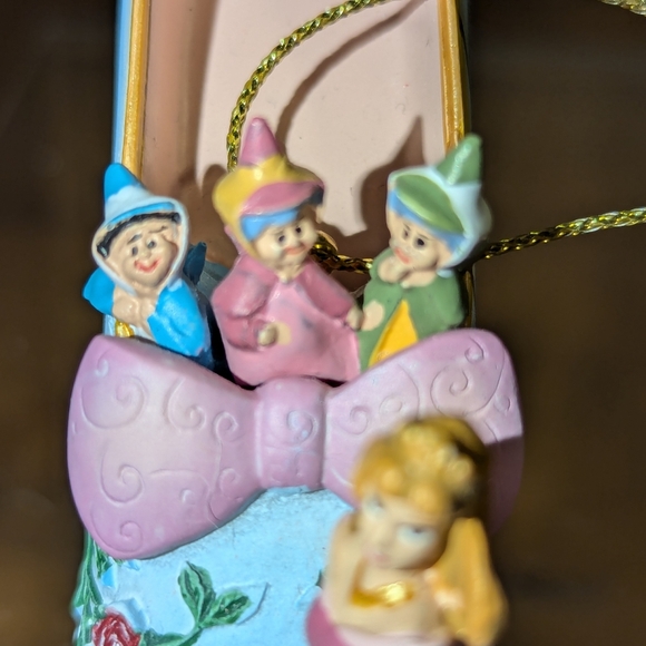 Bradford Exchange Once Upon a Slipper Disney Shoe Ornament Aurora - Picture 4 of 8